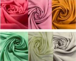Plain Butter Crepe Lining Fabric At Wholesale Rate