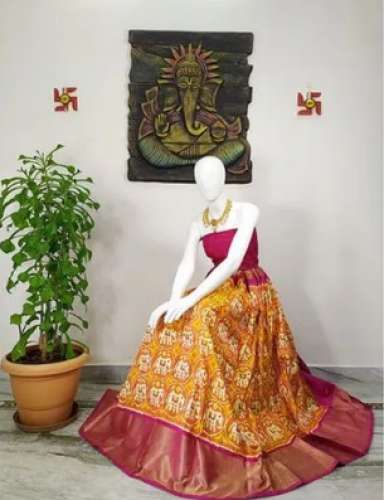 Traditional Silk Half Saree by Vikas Handlooms by Vikas Handlooms