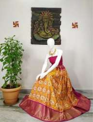 Traditional Silk Half Saree by Vikas Handlooms
