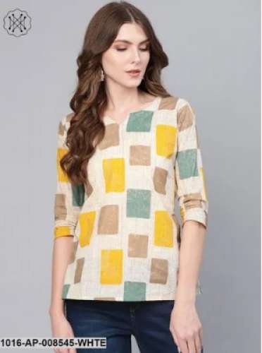 Round neck Printed Top 