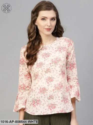 Ruffle Floral Printed Top by Bhumi E retail Private Limited