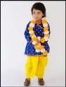 Printed Cotton Dhoti Kurta For Kids thumb 3