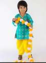 Printed Cotton Dhoti Kurta For Kids thumb 4