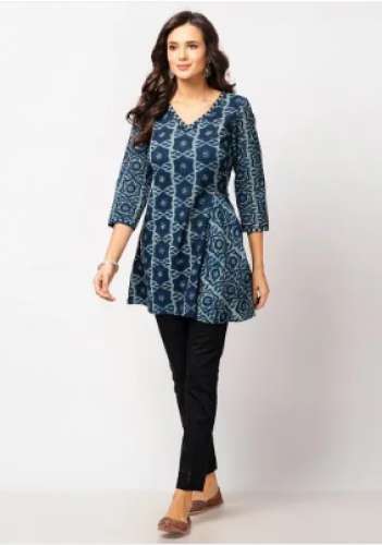 Ladies Printed Cotton Top by Mad Fashion Exim