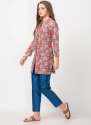 Ladies Rayon Printed Kurti thumb 1