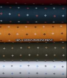 Poplin Printed Shirting Fabric