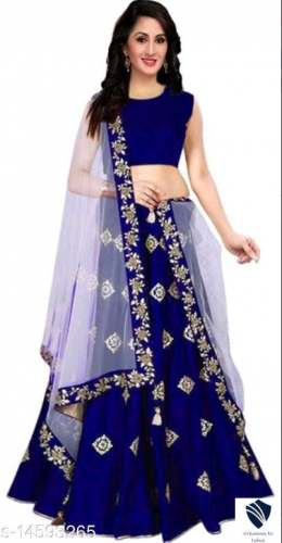 New Collection Blue Lehenga Choli For Women by Sri Kumaran Tex Fashion