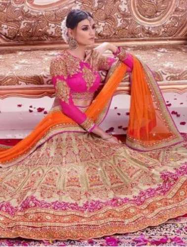 Embroidered Wedding Lehenga  by Smily Boutique