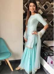 Ladies Party Wear Rayon Suit