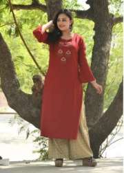 Ladies Printed Rayon Palazzo Suit