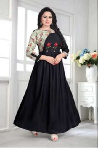 Ladies Rayon Long Kurtis by Smily Boutique