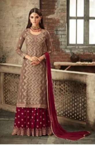 Ladies Wedding Wear Rayon Suit by Smily Boutique