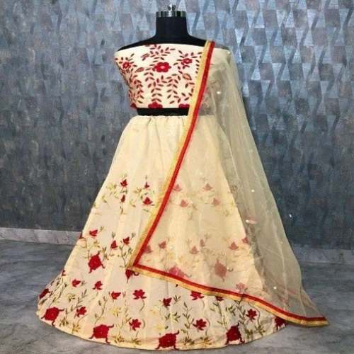Ladies Georgette Party Wear Lehenga by Shakthi Silk Route