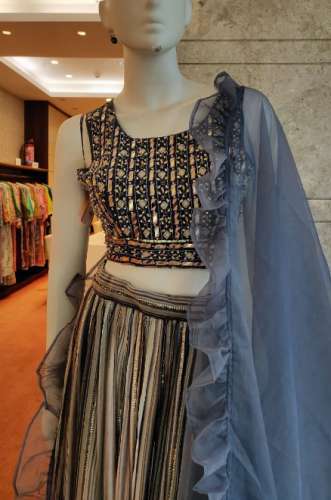 Fancy Lehenga Choli With Dupatta  by Sundari