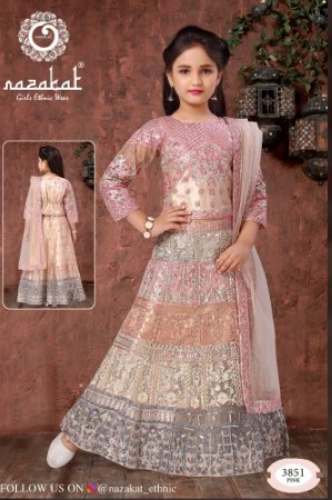 Kids Ethnic Wear Georgette Georgette by Nazakat