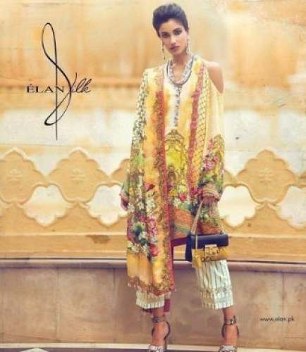 Fancy Printed Lawn Cotton Semi Stitched Suit  by Sadaf Collection