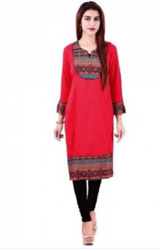 Regular Wear Rayon Kurti  by K J Garments