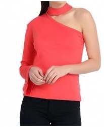 Stylish One Shoulder Western Top 