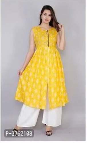 Sunny Yellow Kurti Palazzo Suit  by Moonlight Jackpot