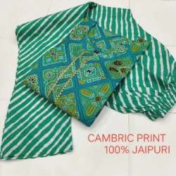 Cotton Cambric Jaipuri Kurti Pant Set