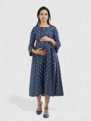 Cotton Maternity Printed Dress