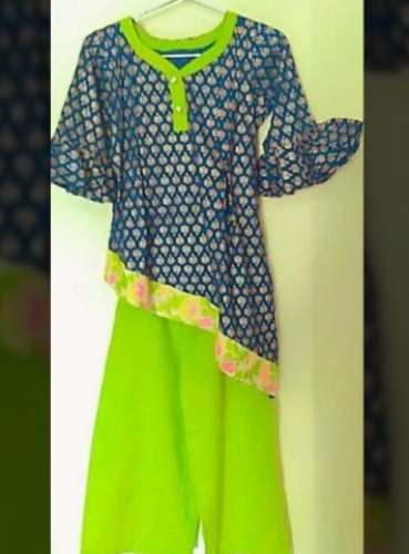 Kids Kurti With Palazzo Printed Set  by Designer Bandhej Ensemble