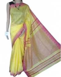 New Arrival Yellow Saree For Ladies