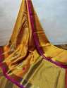 Party wear Tussar Kora Muslin Saree  thumb 1