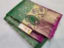 Pure Silk Zari Work Kanchi Handloom Saree 