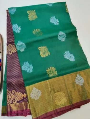 Soft Silk Kanchipuram Butta Saree  by Sri Rajalakshmi Silks