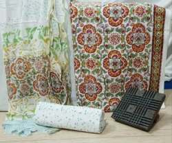 New Cotton Suit With Chifon Dupatta Dress Material