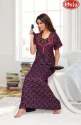 Cotton Regular Wear Maxi Nighty 