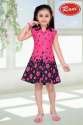 Regular Wear Pink Collar Neck Girl Frock 