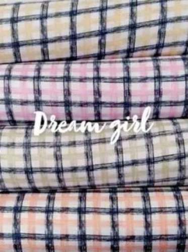 New Collection Checked Rayon Fabric by Vinita Process