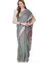 new-collection-grey-linen-saree-for-ladies