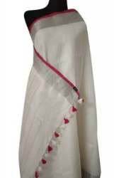 New Fancy Modern Linen Saree For Ladies