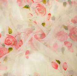 Fancy Organza Printed Fabric 