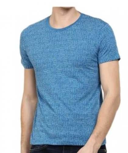 New Fancy Plain Blue T shirt For Mens by Srishti Apparels