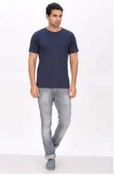 New Blue Round Neck T Shirt For Men