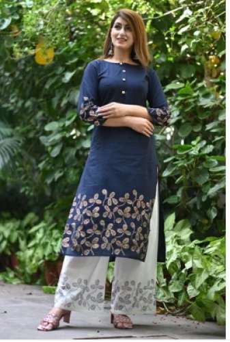 Ladies palazzo Kurti  by Krishna Vastar Bhandar