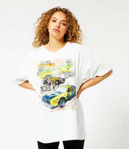 Cotton Printed Girls Oversized T shirt 