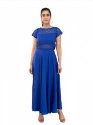 Stylish Poly Crepe Long Dress