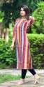 Ladies Printed Straight Kurti thumb 1