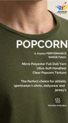 Plain Popcorn T shirt Fabric 