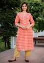 Ladies Cotton Checks Kurti