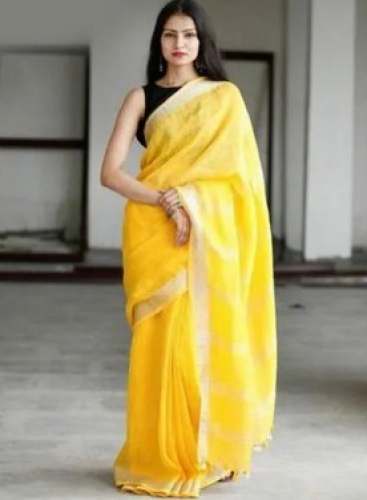 New Collection Yellow Handloom Saree  by Nirvana Fashions