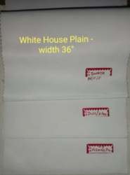 New White Plain Uniform Shirting Fabric