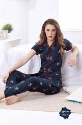 New Front Open Night Suit For Women