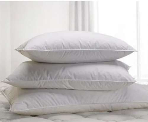 White Fiber Pillow  by Ramanand Industries