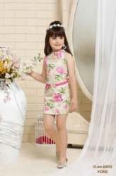 New Collection Floral Print Girls Kids Wear